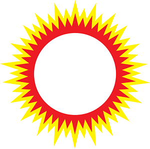 Cercular sun glass coaster 