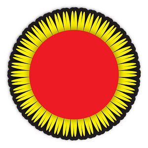 Cercular sun glass coaster