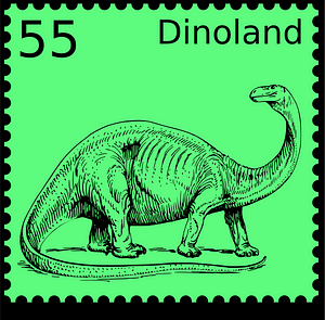 Dinosaur stamp Dinoland