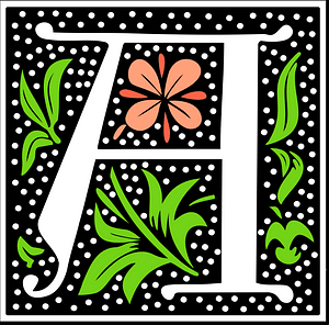 Letter A Vignette