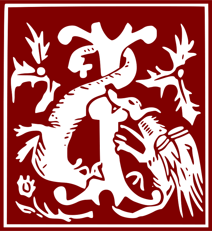 Ornamental Alphabet 16th Century Letter J