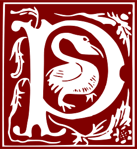 Ornamental Alphabet 16th Century Letter P