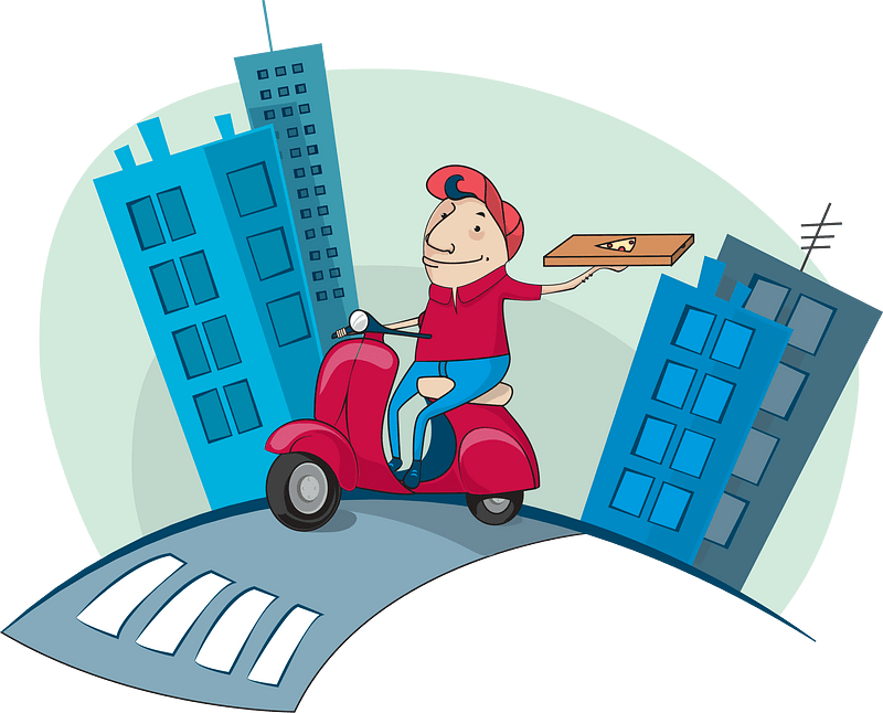 Pizza delivery boy 
