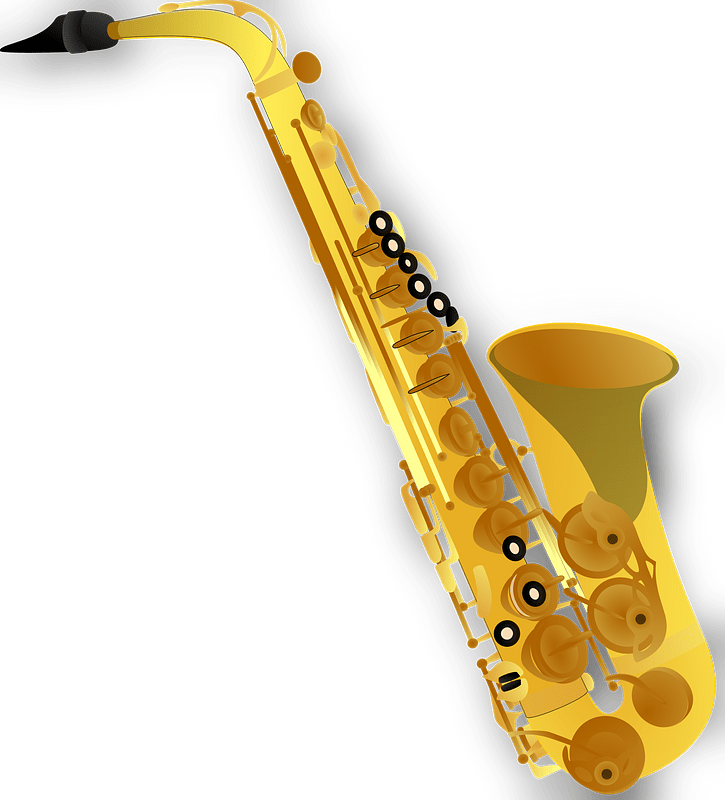 Saxophone with color musicbackground