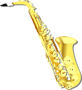 Saxophone with music