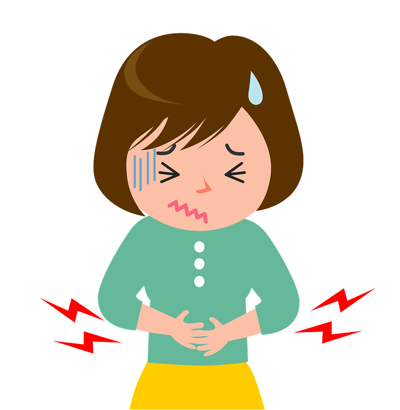 Woman with Stomachache