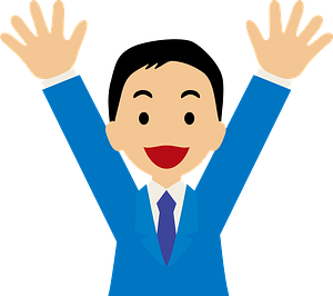 Businessman is Expressing Joy