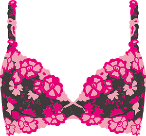 Pink and Black Bra