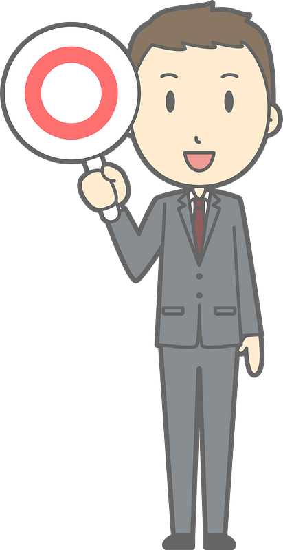 (Nathan) Businessman is Holding an O Sign