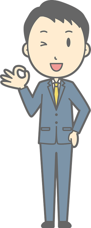 (Noah) Businessman is Giving Ok Sign