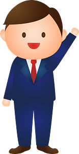 (Jerry) Businessman is Raising His Hand