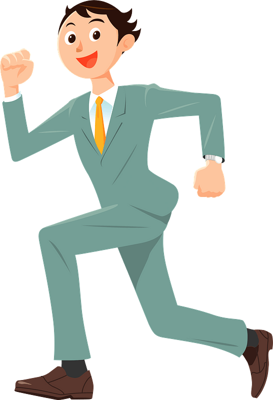Businessman is Running
