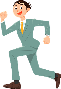 Businessman is Running