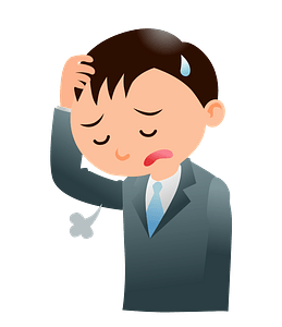 Businessman is Sighing