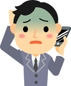 (Fred) Businessman is Talking on His Smartphone