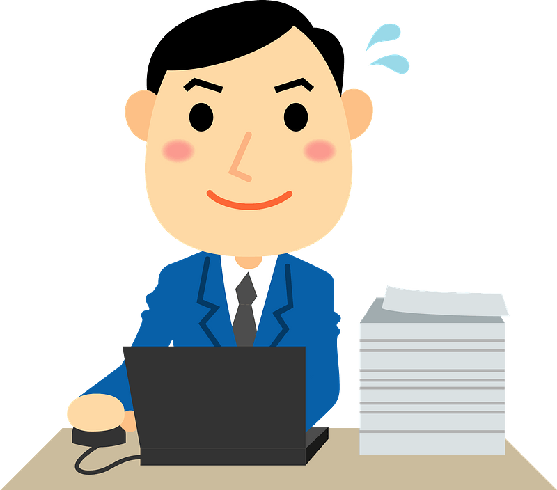 (Fred) Businessman is Working