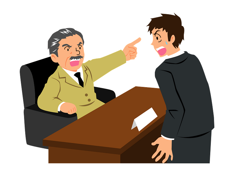 Businessman Fires Employee