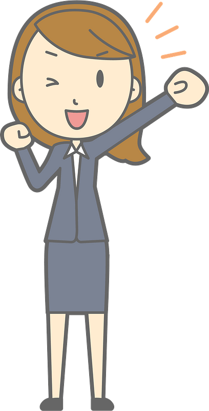(Lenore) Businesswoman is Cheering