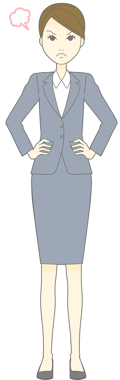 (Julie) Businesswoman is Angry