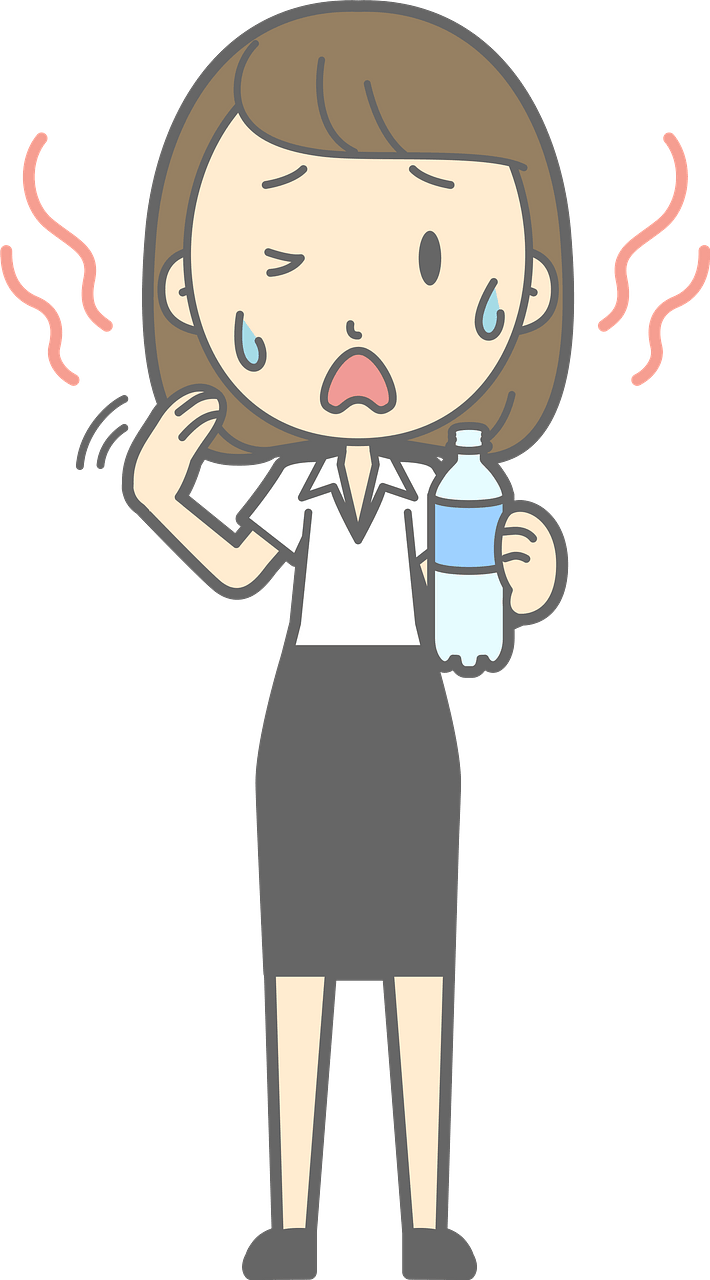 (Lenore) Businesswoman is Hot and Sweaty