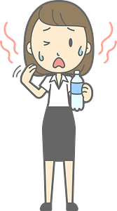(Lenore) Businesswoman is Hot and Sweaty