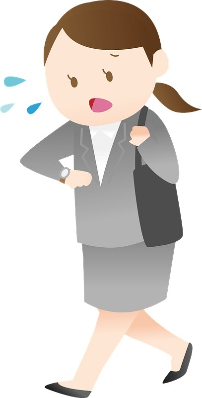 Businesswoman is in a Hurry