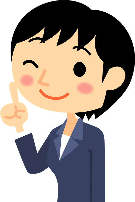 Businesswoman is Winking
