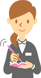 (Belinda) Businesswoman is Writing a Note
