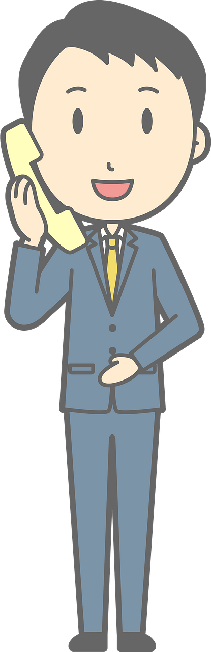 (Noah) Businessman is Talking on the Telephone