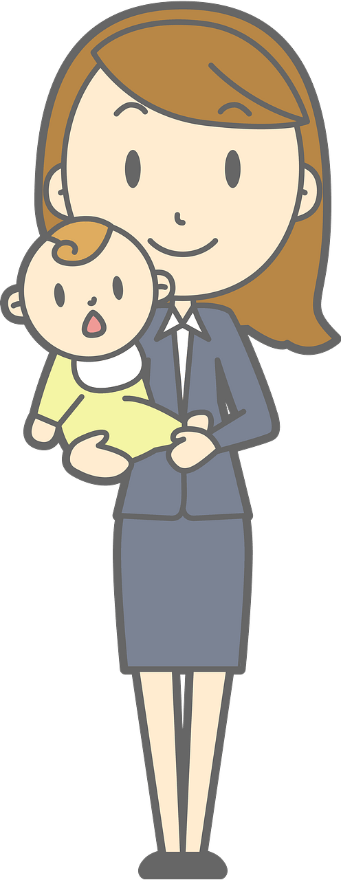 (Lenore) Businesswoman is Holding a Baby