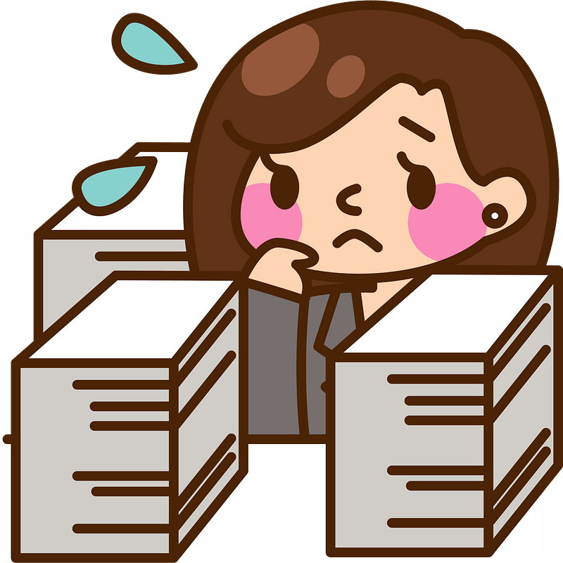 Businesswoman is Very Busy Doing Paperwork