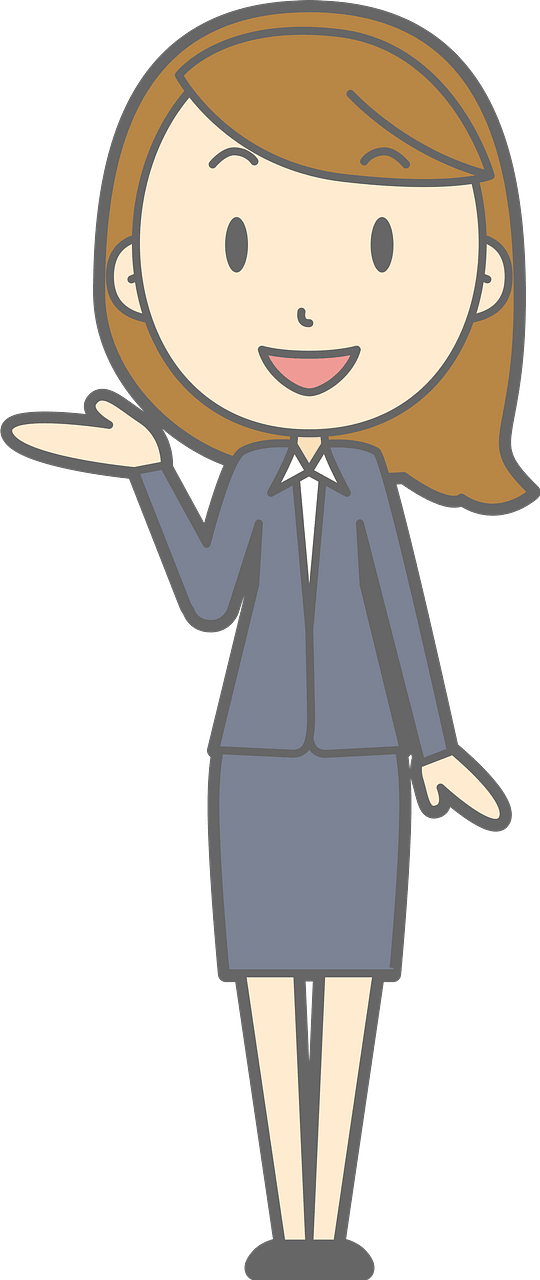 (Lenore) Businesswoman Acting as a Guide