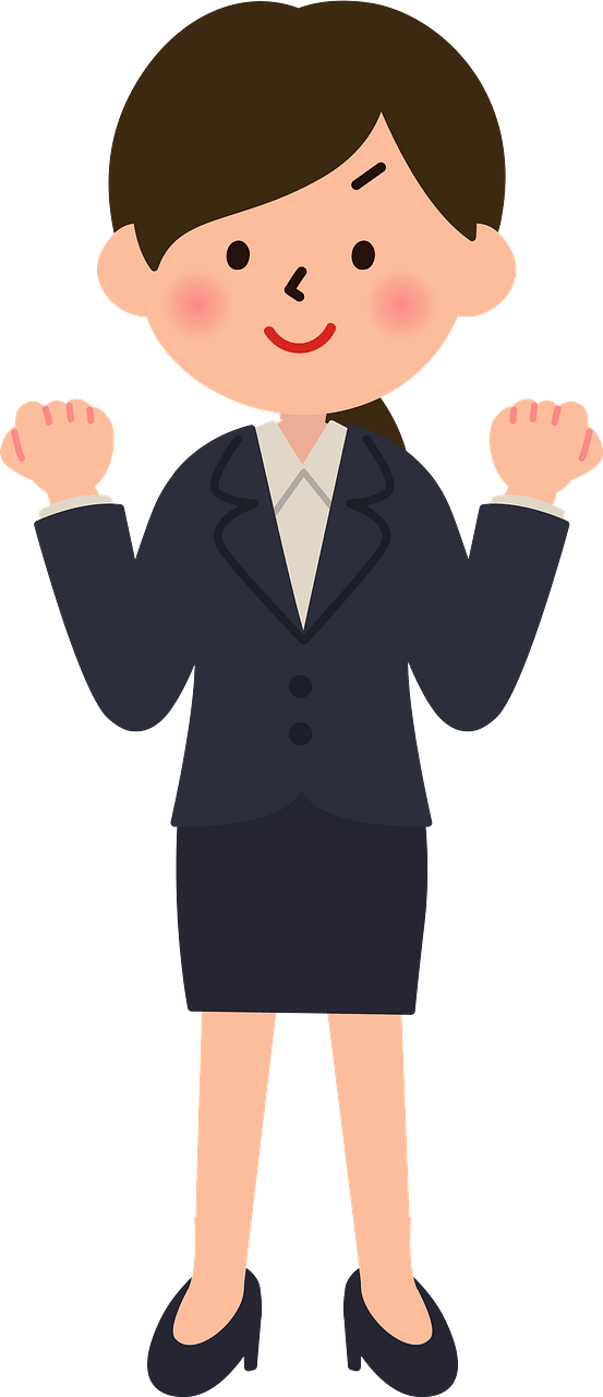 (Simone) Businesswoman is Giving Motivation