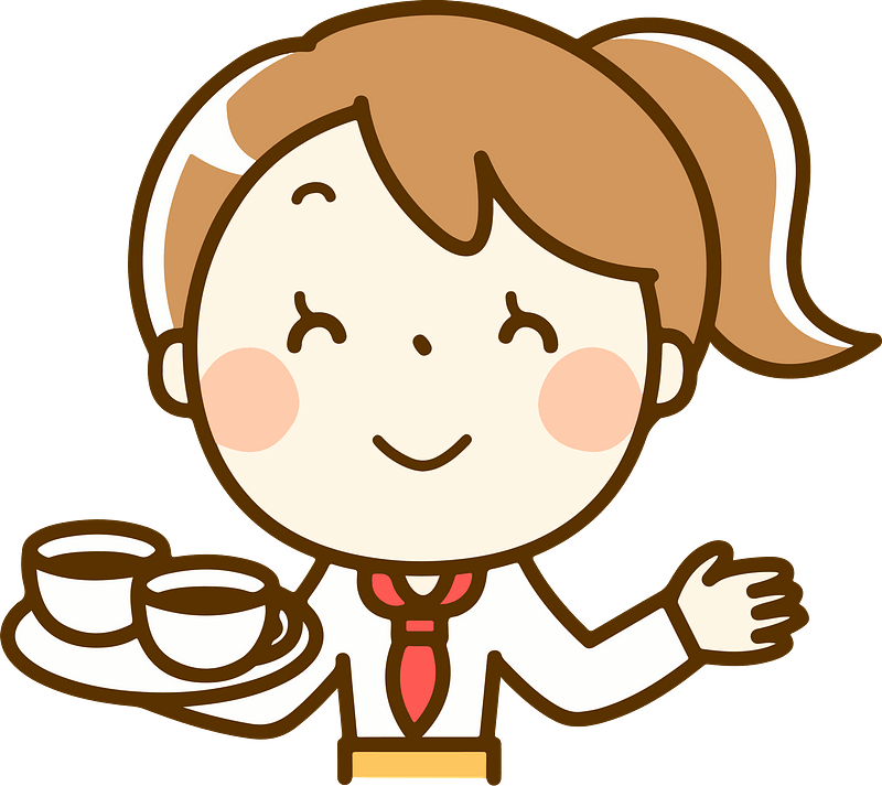 Cafe Waitress Girl