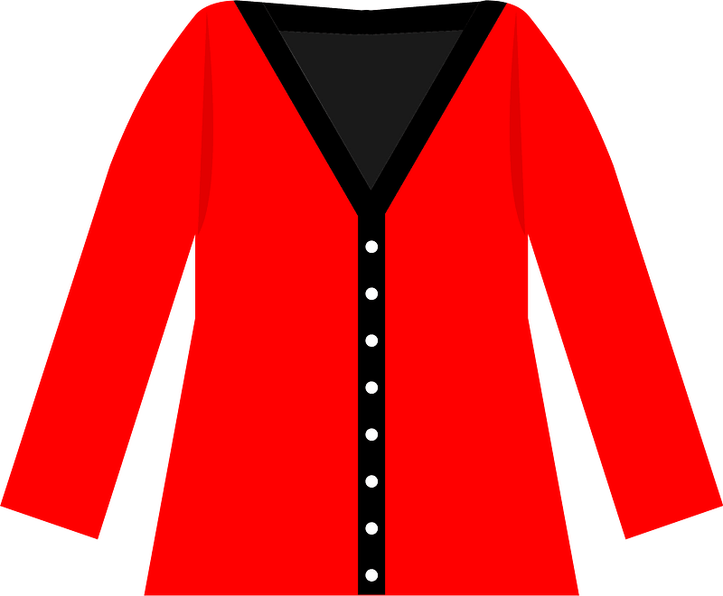 Red Cardigan Sweater