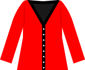 Red Cardigan Sweater