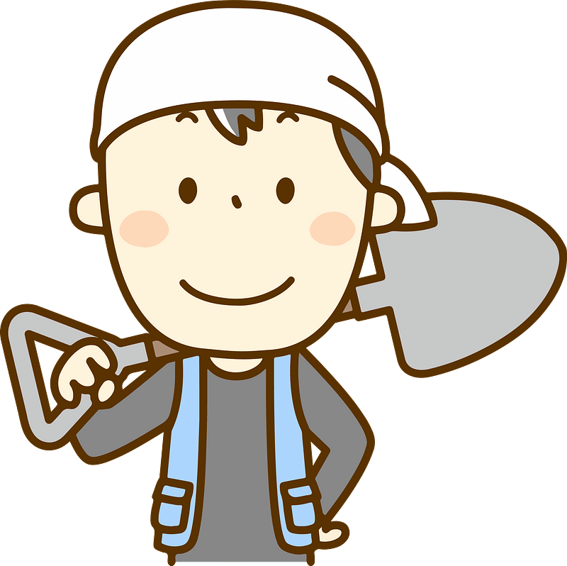 (Tyler) Carpenter Man is Holding a Shovel