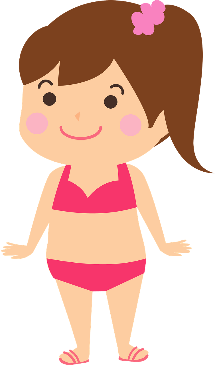 Girl is Wearing Bikini Swimwear