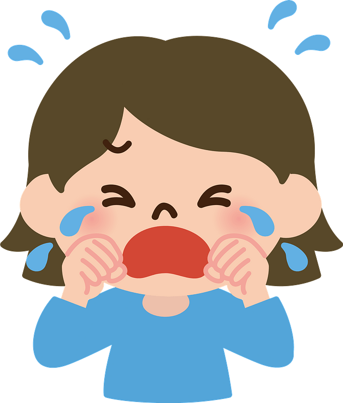 Little Girl is Crying - Free vector clipart images on creazilla.com