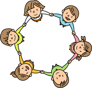 Children are in a Circle Holding Hands