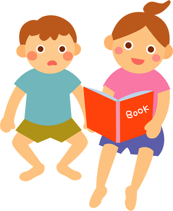 Children are Reading a Book