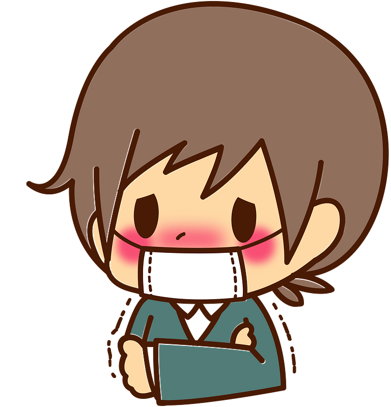 Little Boy is Sick with a Cold