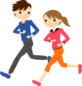 Couple is Jogging