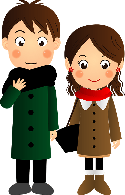 Couple is Wearing Warm Clothing