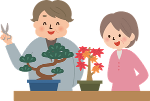 Couple is Growing Bonsai Trees