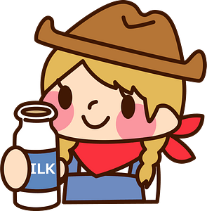 (Sally) Cowgirl is Holding a Bottle of Milk