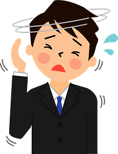 (Pete) Businessman is Experiencing Dizziness 