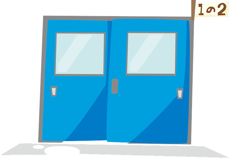 Door of a Classroom in School