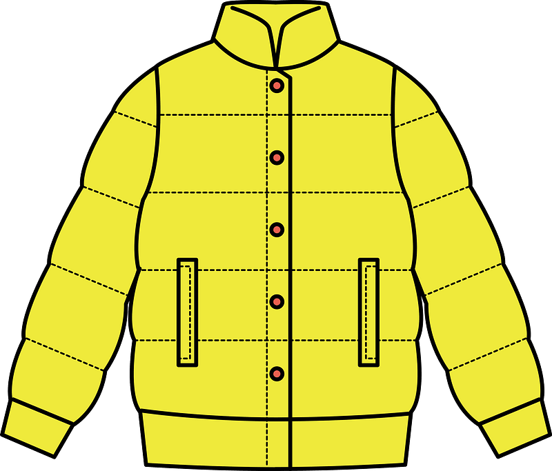 Yellow Down Jacket
