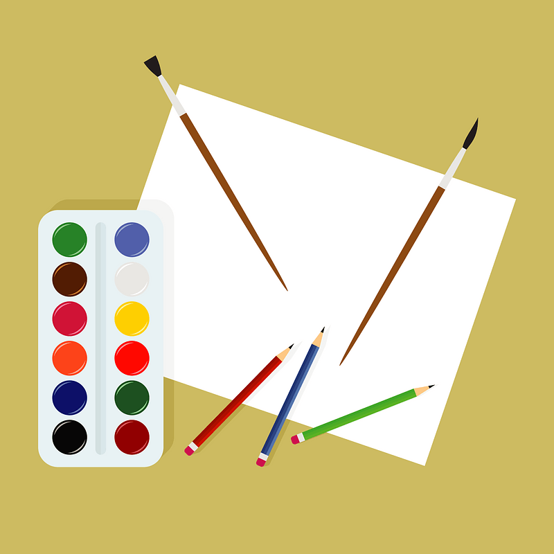 Drawing Paper Paint Paintbrush